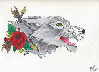 Wolf's Bane Tattoo Design
