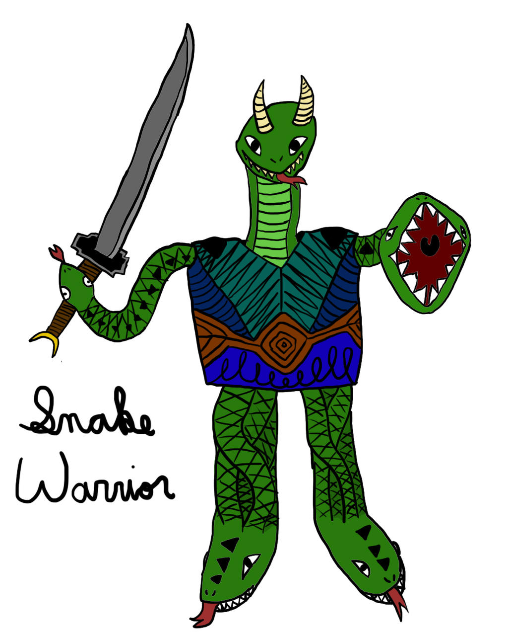 Snake Warrior by Nokturnus18 on DeviantArt