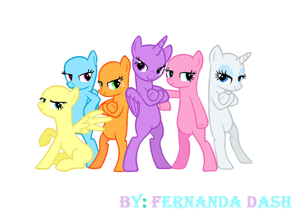 MLP Base Group By Fernandash On DeviantArt mlp-base-group-by-fernandash-on-deviantart