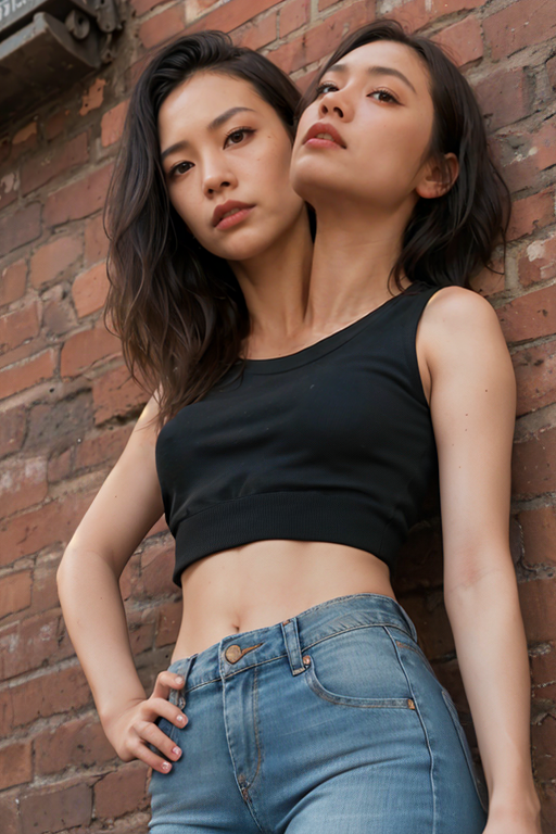 Two Headed Model Two headed girl by Beijmoli2 on DeviantArt