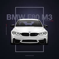 BMW M3 F80 Poster Design