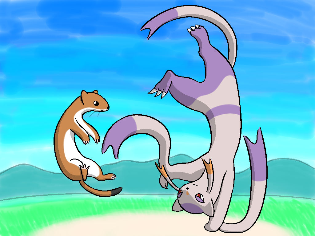 Mienshao featuring a Stoat by Aetonal