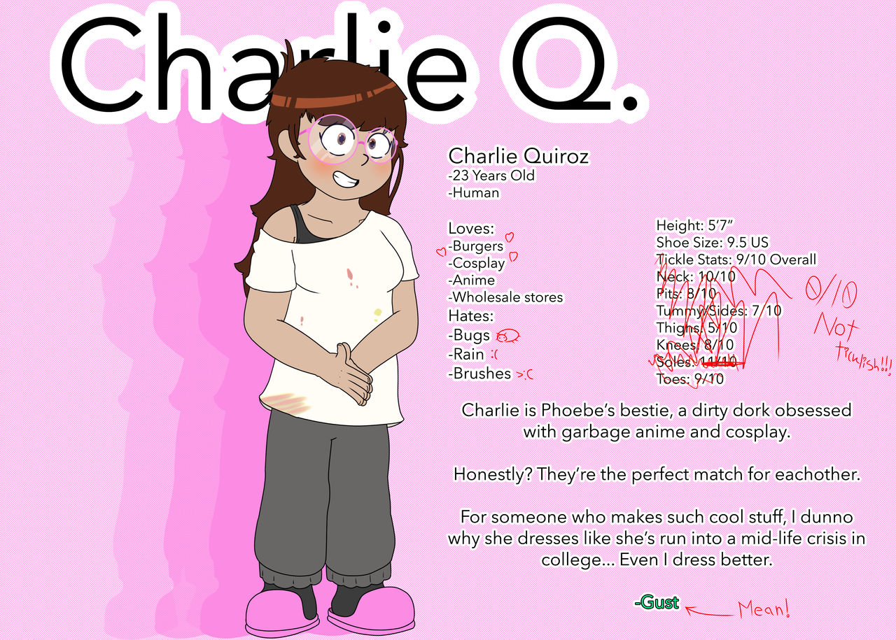 Model Charlie Q Character Ref: Charlie Q. by itsme210 on DeviantArt