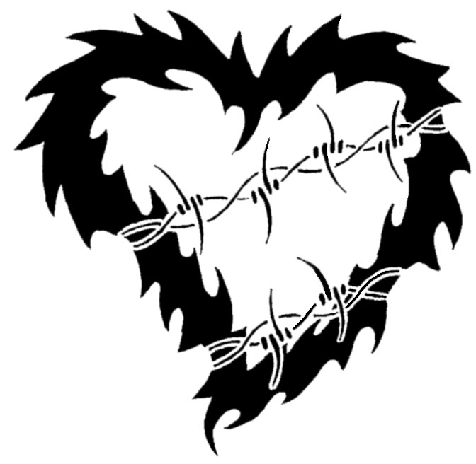 Tattoo Heart Barbed Wire