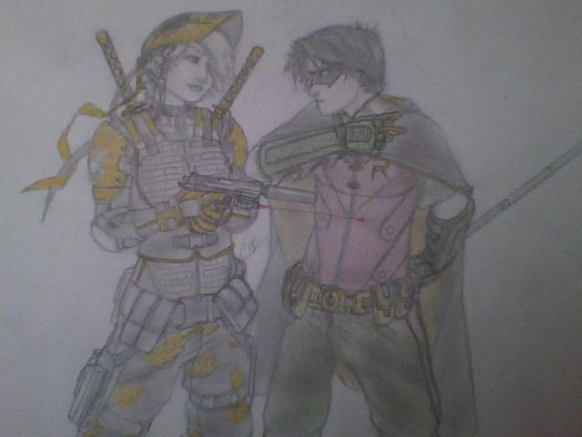 Ravager/Rose Wilson and Robin - redux by Vennicerunnos on DeviantArt