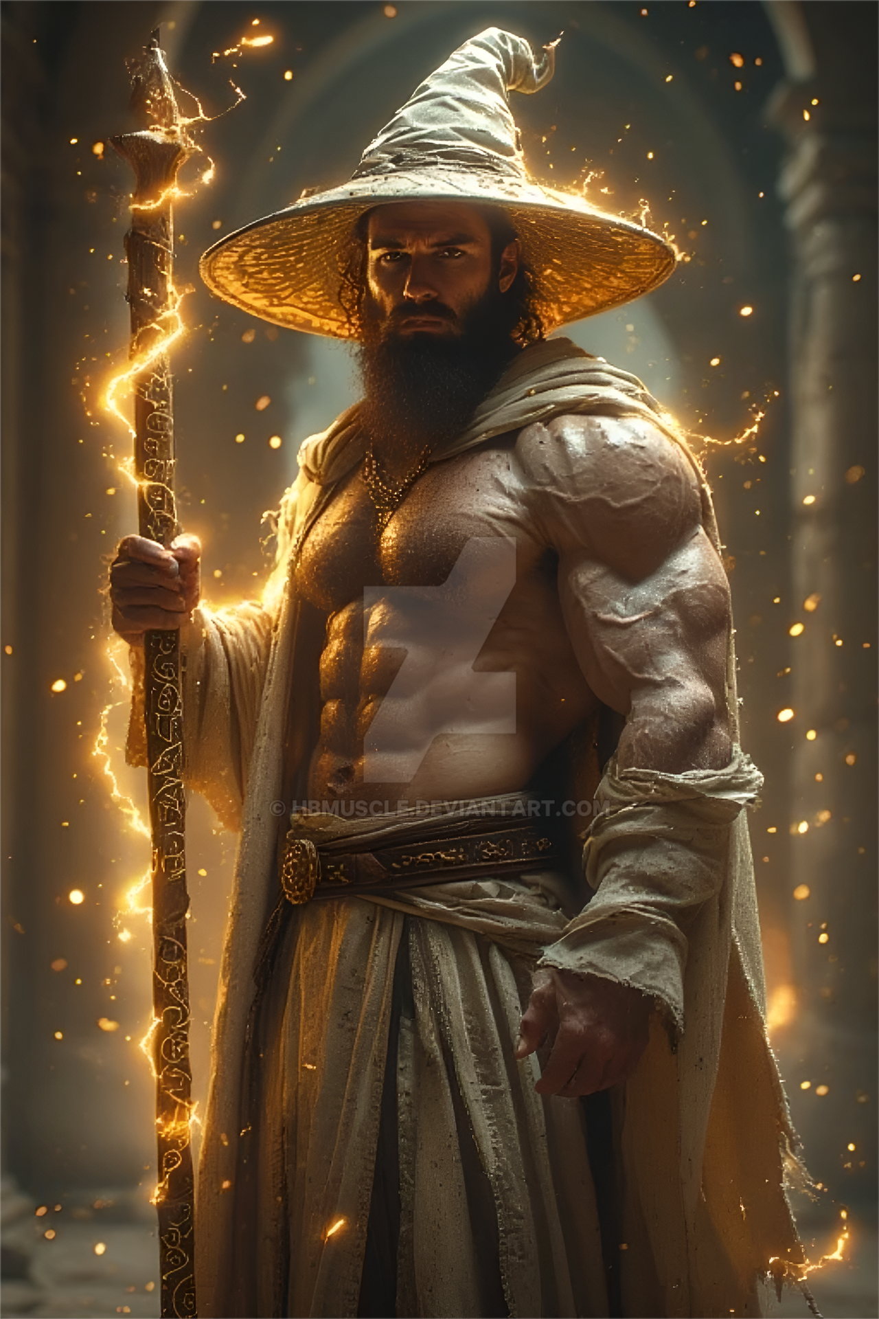 Buffed Wizard Halloween Muscle - Wizard Daddy by HBMuscle on DeviantArt