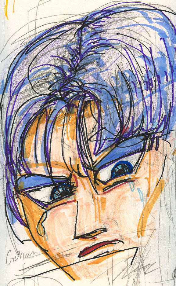 Future Trunks sad hand color by StarbearerTM on DeviantArt
