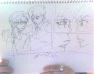 Ryuuken panel sketch 1