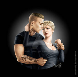 COMMISSION: Divergent - Eric and Tris