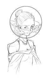 Space Girl 03 - Sketch