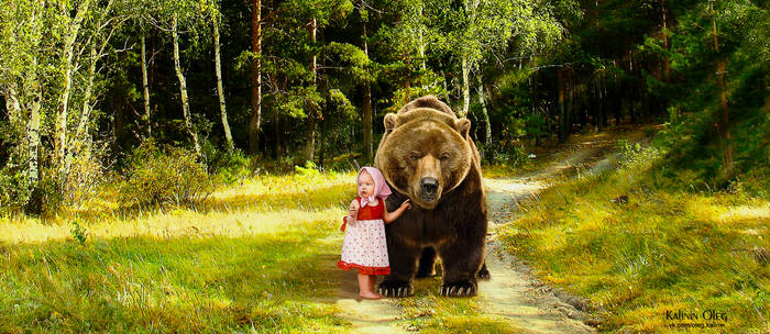 Girl and Bear