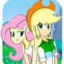 Applejack y Fluttershy