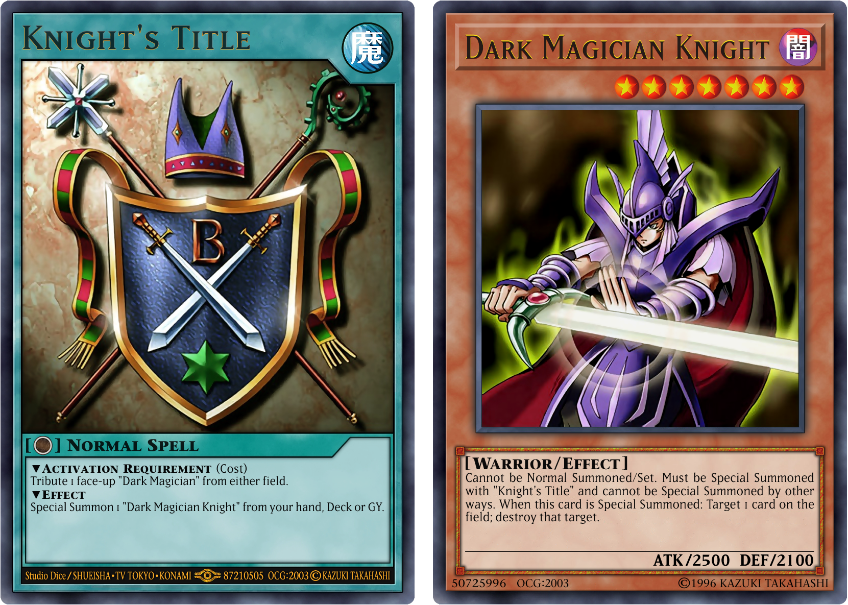 knight's title yugioh card YU-GI-OH! - Shogi Knight (PRIO-EN094) - Primal Origin - 1st Edition or graveyard. Knight's Title by Kendri0806 on