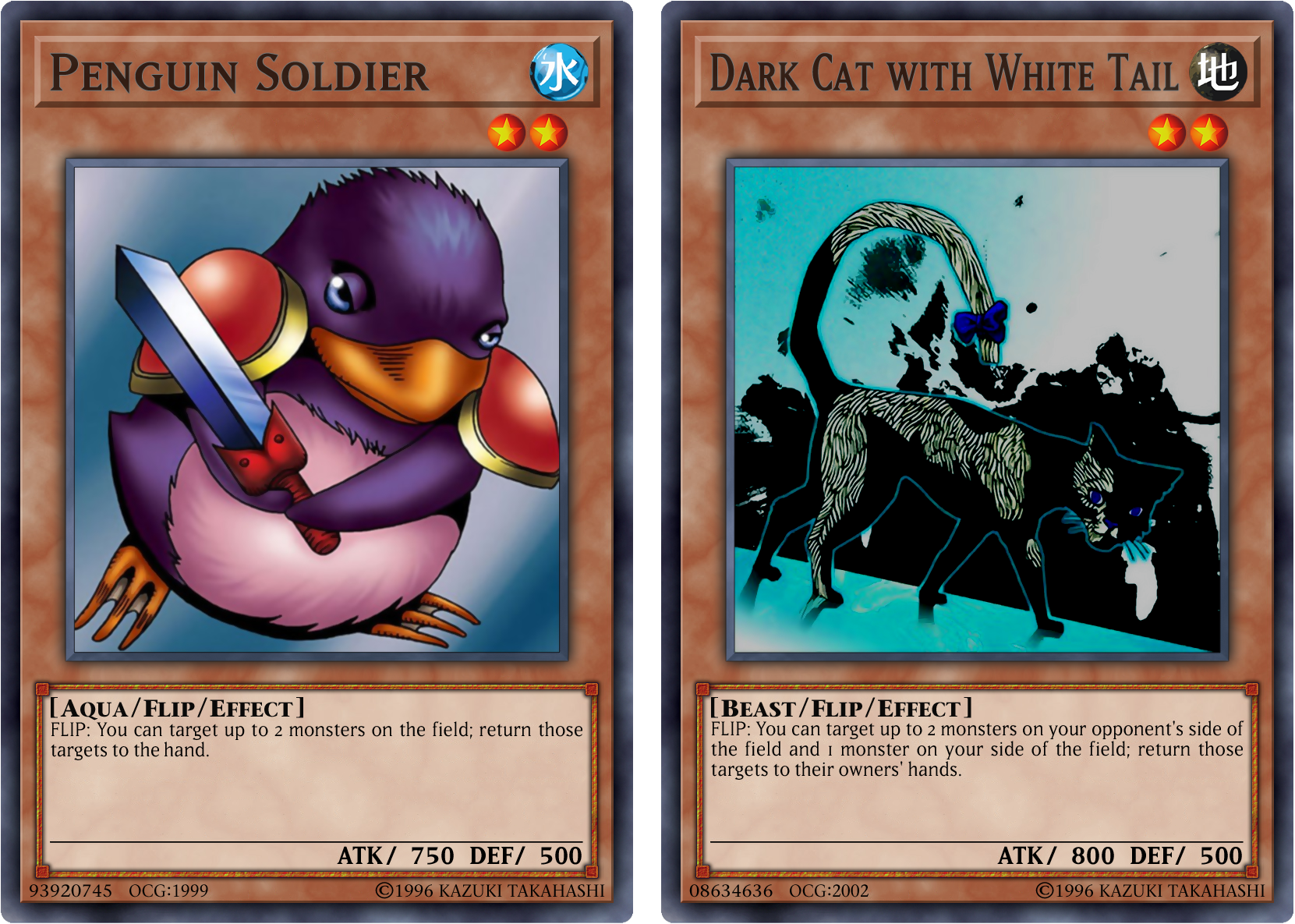 yugioh card penguin soldier Yu-Gi-Oh! - (SDJ-022) - Starter Deck Joey - Unlimited Edition You can return up to 2 Monster Cards from the field to the owners hand. Yu-Gi-Oh yugioh Penguin Soldier BC-72