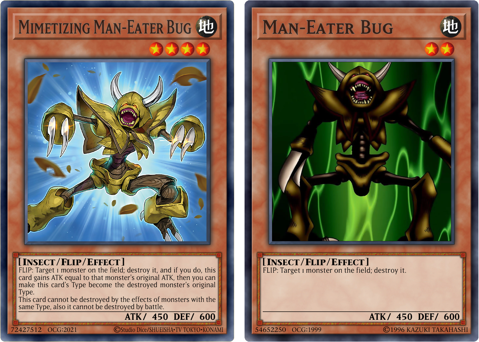 yugioh man eater bug deck Mimicking Man-Eater cardcluster Yugi Card type Man-Eater Bug (DOR) - Yugipedia