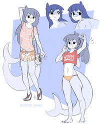 Shark Girl Design Sheet