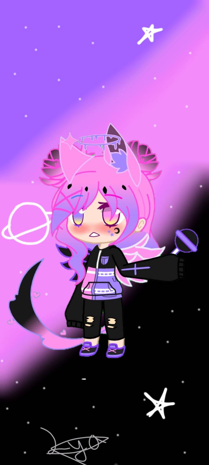 gacha Life neon oc lya Chan by lya4art on DeviantArt