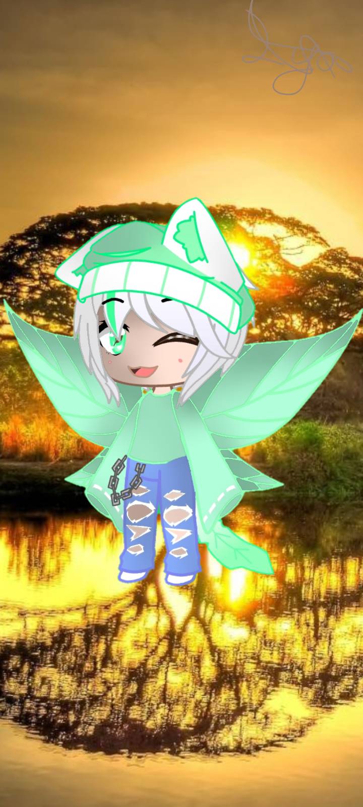 gacha Life neon oc lya Chan by lya4art on DeviantArt