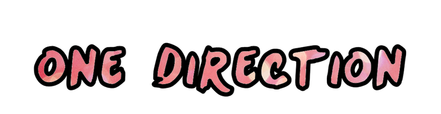 One direction text png by GreciaTorres on DeviantArt