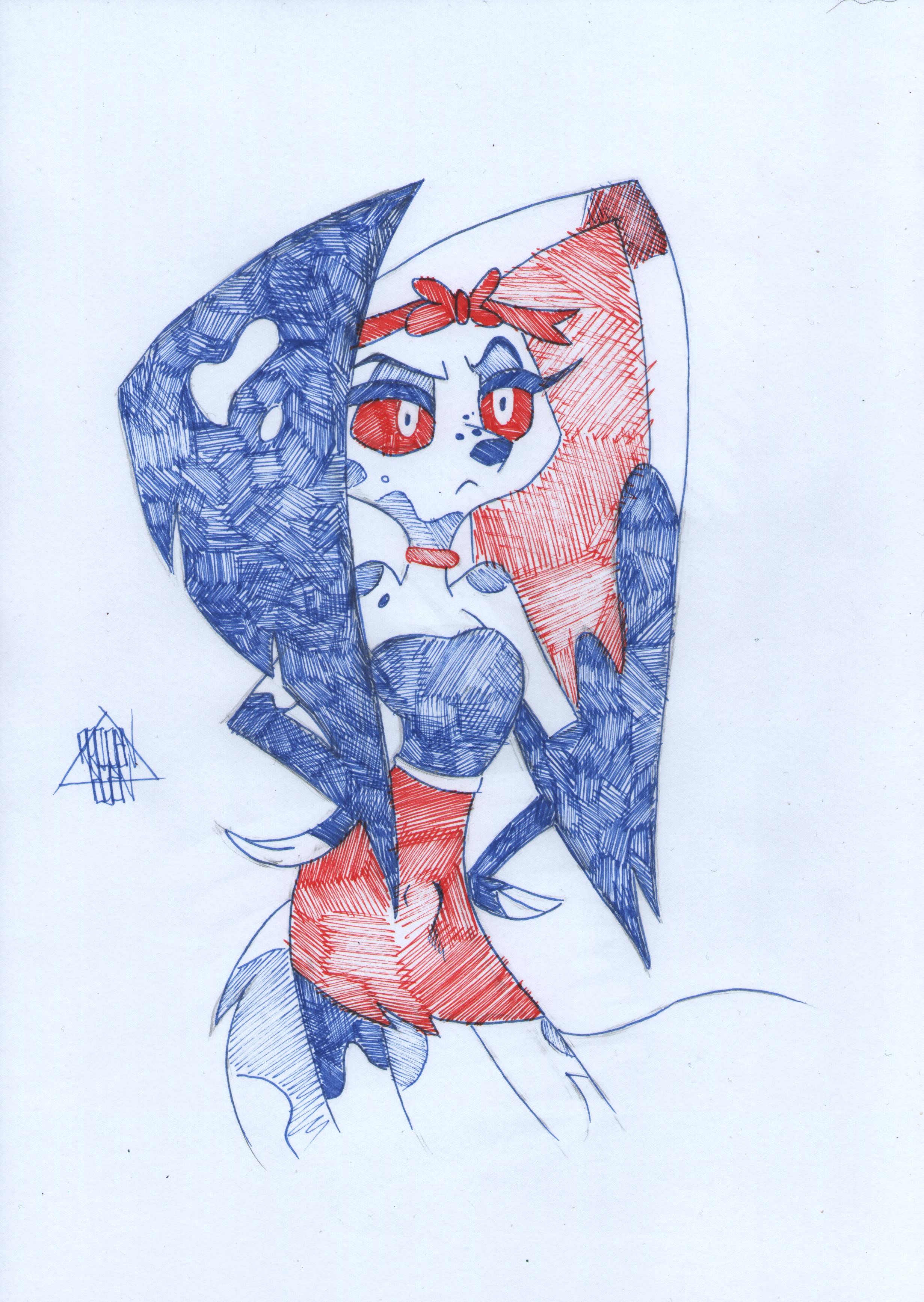 Hb Ruffette Helluva Boss : Ruffette Sketch - Trad. Drawing by RaidenEden on DeviantArt