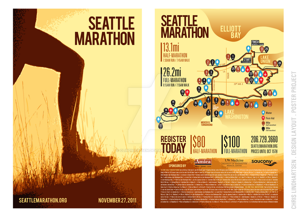 Seattle Marathon - Poster by clindhartsen on DeviantArt