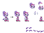 X 上的LoraTWolf46：「Forgot to post this here Incomplete v2 of edited Modgen  Rouge sprite sheet  / X