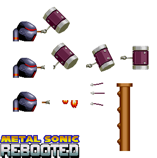 The Spriters Resource - Full Sheet View - Metal Sonic Rebooted (Hack) -  Ending