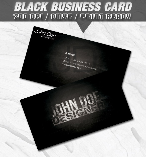 Black Business Card