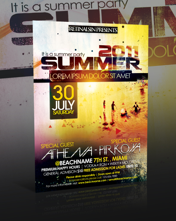 Summer Party Flyer -PSD-