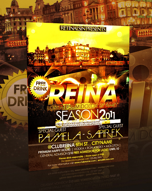 Reina Club Flyer Psd By Retinathemes On Deviantart Reina Club Flyer Psd By Retinathemes On Deviantart
