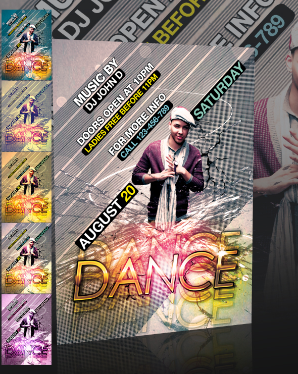 Dance Party Flyer -PSD-