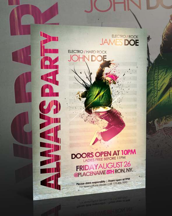 Always Party Flyer -PSD-