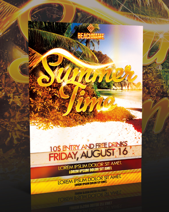 PSD SUMMERTIME FLYER