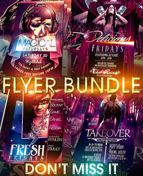 PSD Magical Flyer Bundle - 4in1