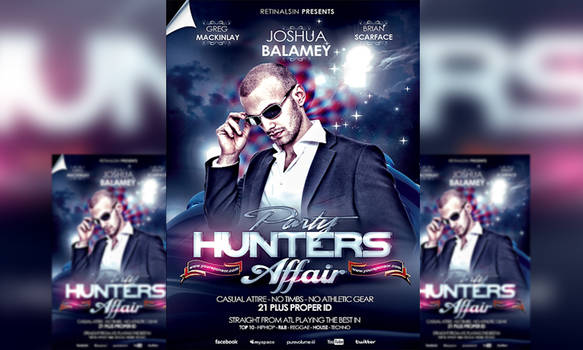 PSD Party Hunters Affair Flyer Template