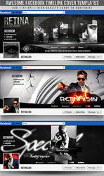 PSD Awesome Facebook Timeline Covers 3in1