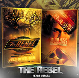 PSD The Rebel Flyer Bundle - 2in1 by retinathemes
