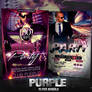 PSD Purple Flyer Bundle - 2in1