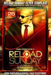 PSD Reload Sunday Flyer Template