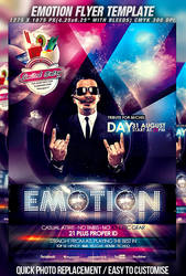 PSD Emotion Flyer Template by retinathemes