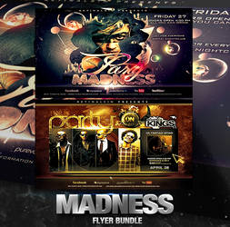 PSD Madness Flyer Bundle - 2in1 by retinathemes