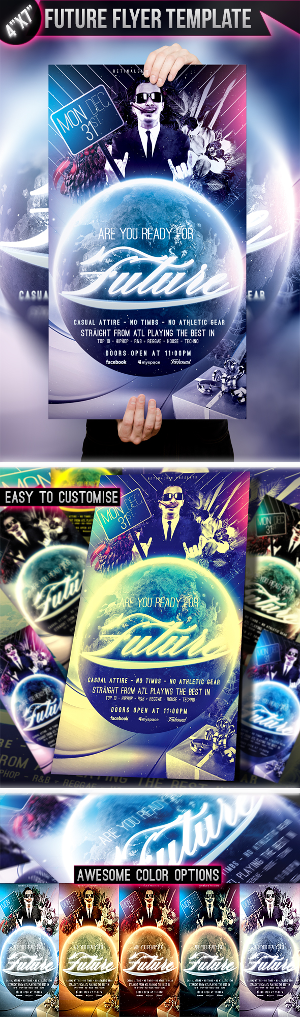 PSD Future Flyer Template