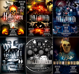 PSD Halloween Flyer Templates