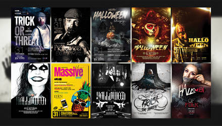 Halloween Posters [PSD] by retinathemes