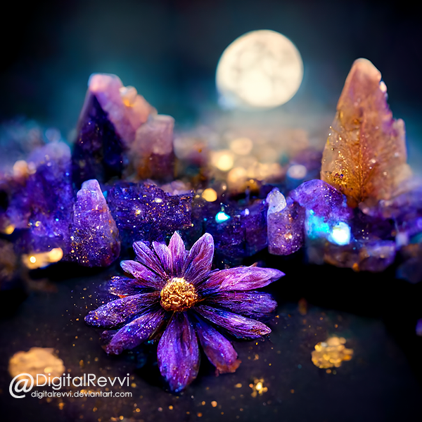 Crystal Flowers by DigitalRevvi on DeviantArt