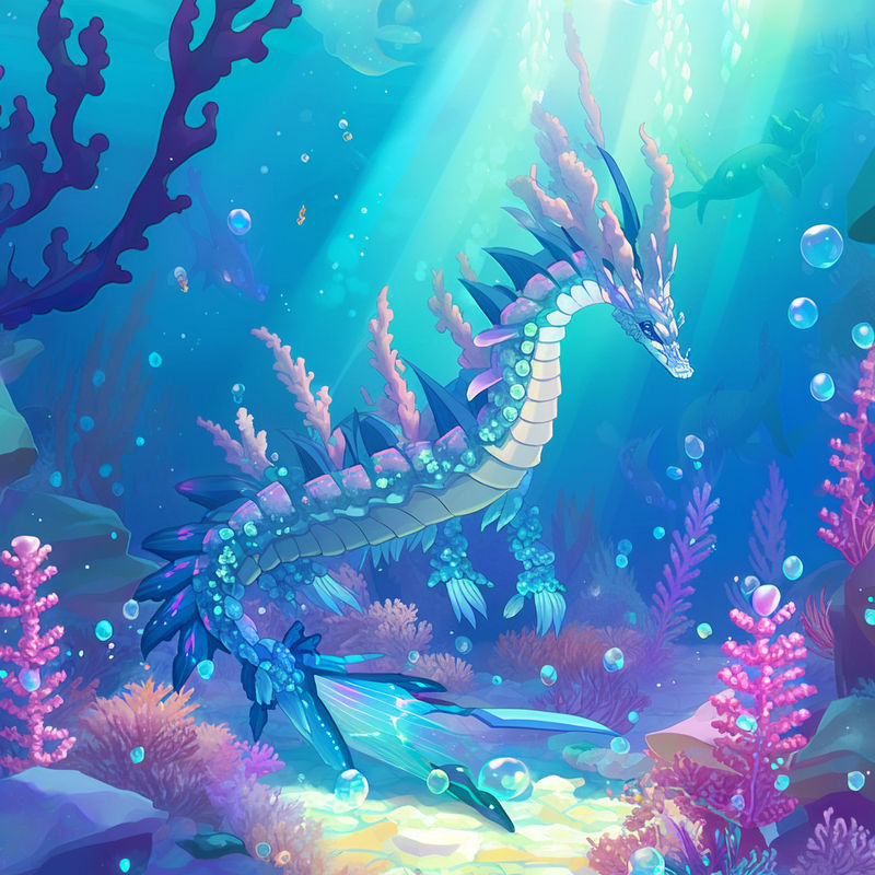 Mythical Sea Dragon Request by DigitalRevvi on DeviantArt
