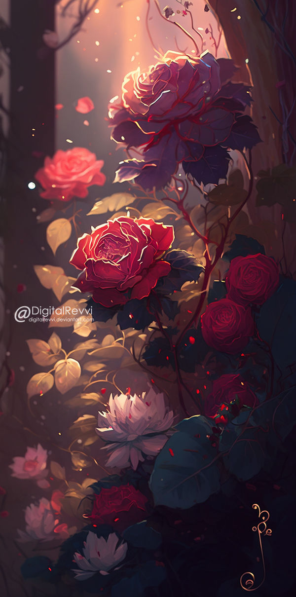 Red Roses by DigitalRevvi on DeviantArt
