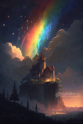 Rainbow Night Sky