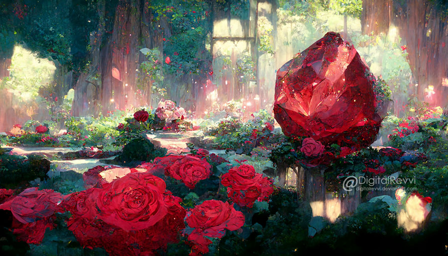 Ruby Amd Roses Rubies and Roses by DigitalRevvi on DeviantArt