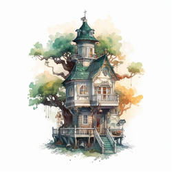 Tiny Gothic Treehouse